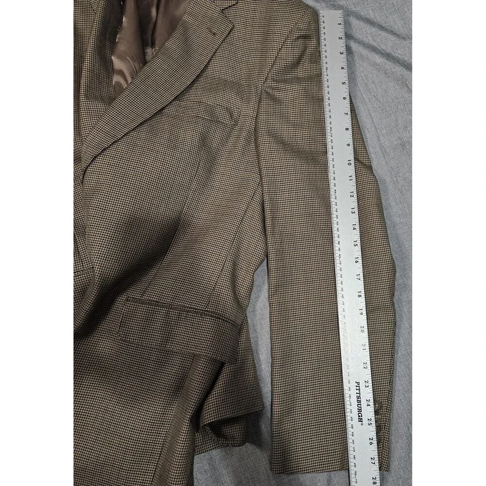Jos A Bank Signature Gold Gordon Suit Jacket Blazer Mens 46L Silk Wool